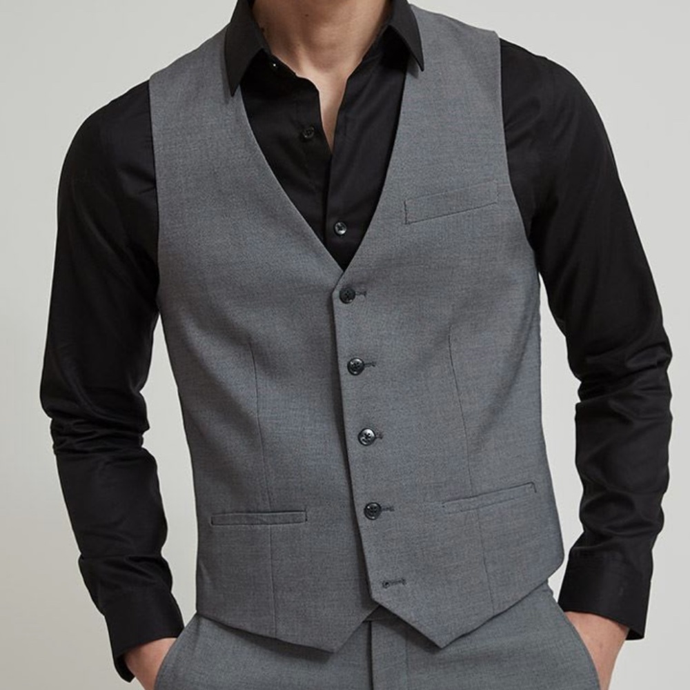 Essential Grey Suit Vest